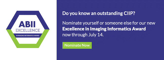 Excellence in Imaging Informatics Award